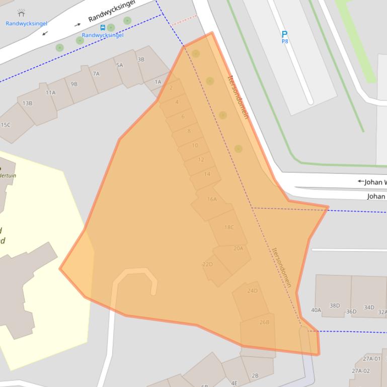 Kaart van postcodegebied 6229ED.