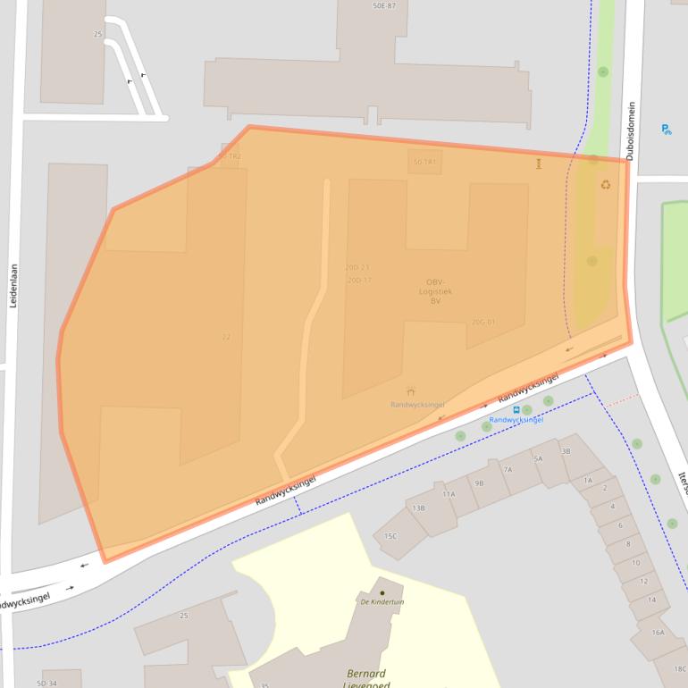 Kaart van postcodegebied 6229EE.