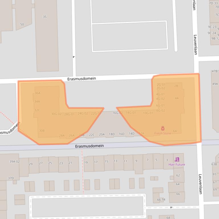 Kaart van postcodegebied 6229GC.