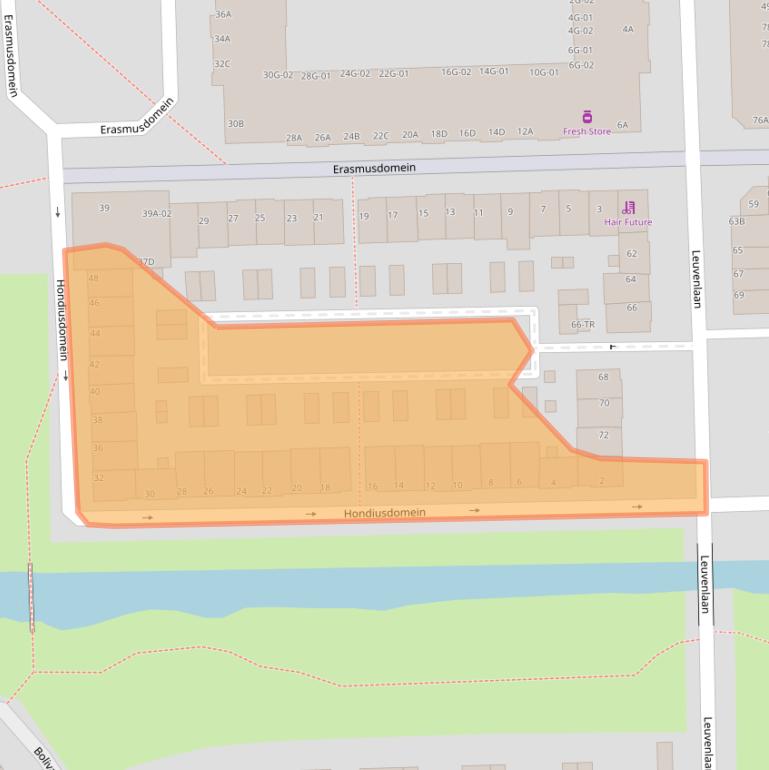 Kaart van postcodegebied 6229GH.