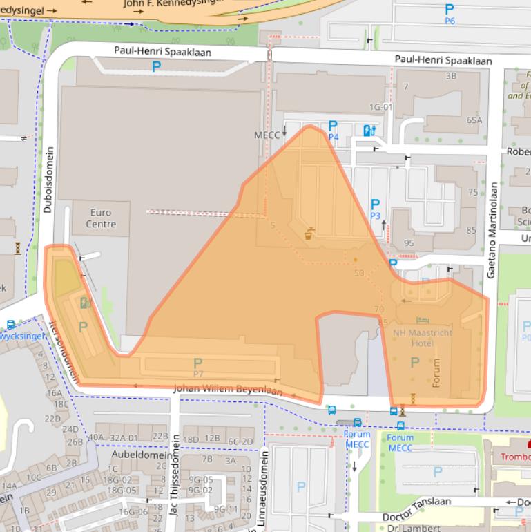 Kaart van postcodegebied 6229GV.