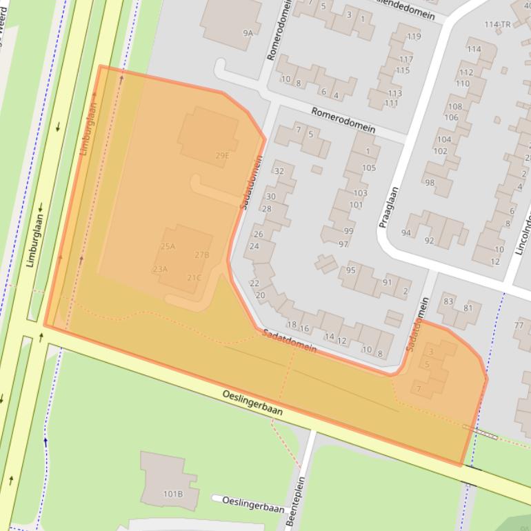 Kaart van postcodegebied 6229HC.