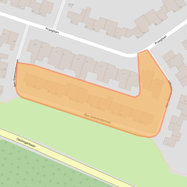 Kaart van postcodegebied 6229HE.