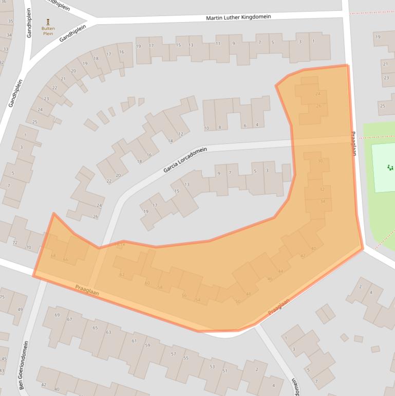 Kaart van postcodegebied 6229HJ.
