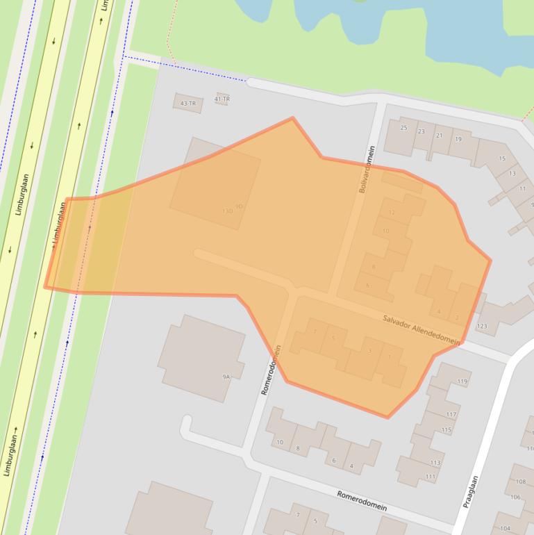 Kaart van postcodegebied 6229HW.