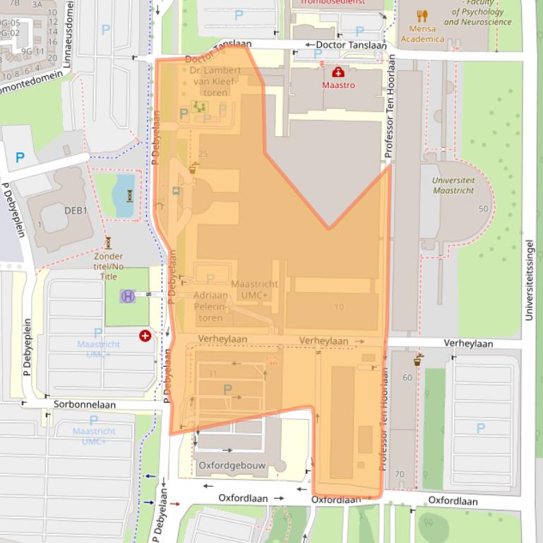 Kaart van postcodegebied 6229HX.