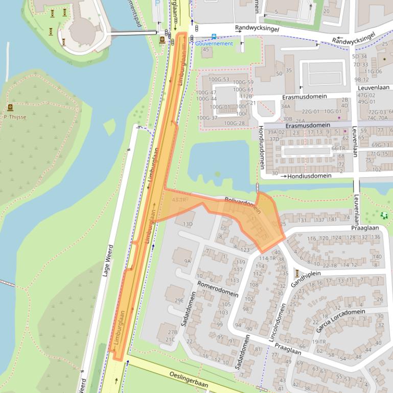Kaart van postcodegebied 6229HZ.