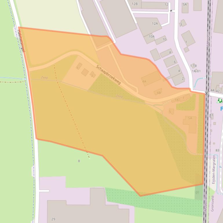 Kaart van postcodegebied 6229RA.