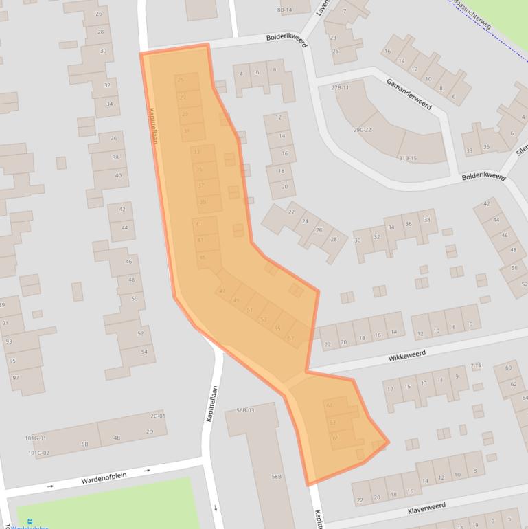 Kaart van postcodegebied 6229TS.