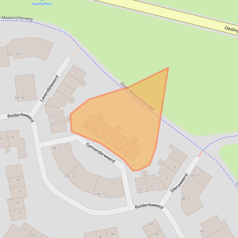 Kaart van postcodegebied 6229TW.