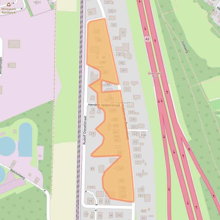 Kaart van postcodegebied 6229VK.