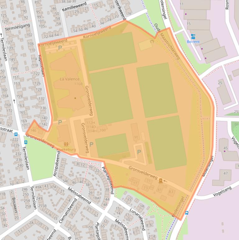 Kaart van postcodegebied 6229VN.