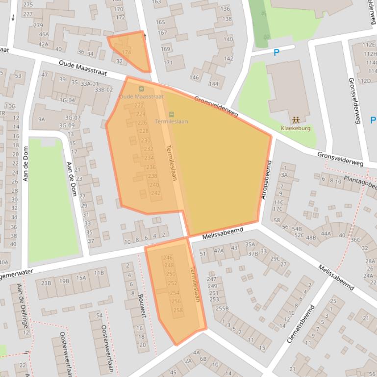 Kaart van postcodegebied 6229VZ.