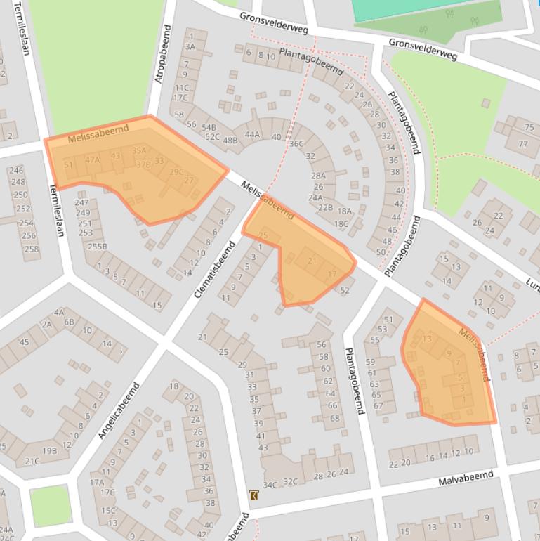 Kaart van postcodegebied 6229WH.