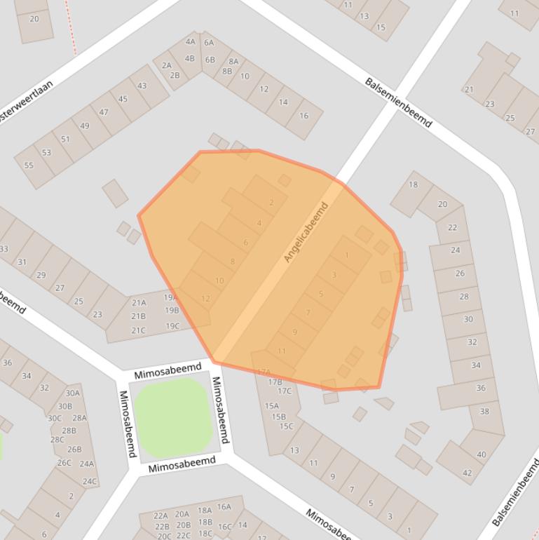 Kaart van postcodegebied 6229XE.