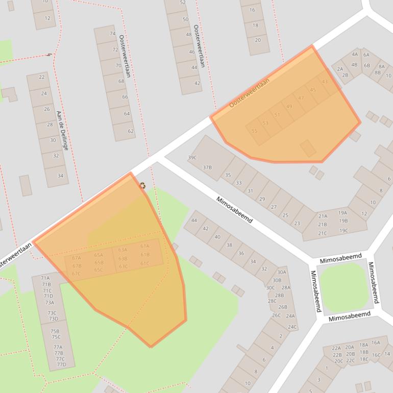 Kaart van postcodegebied 6229XL.