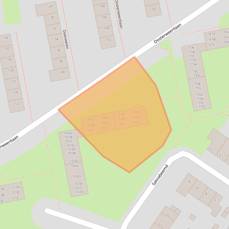 Kaart van postcodegebied 6229XN.