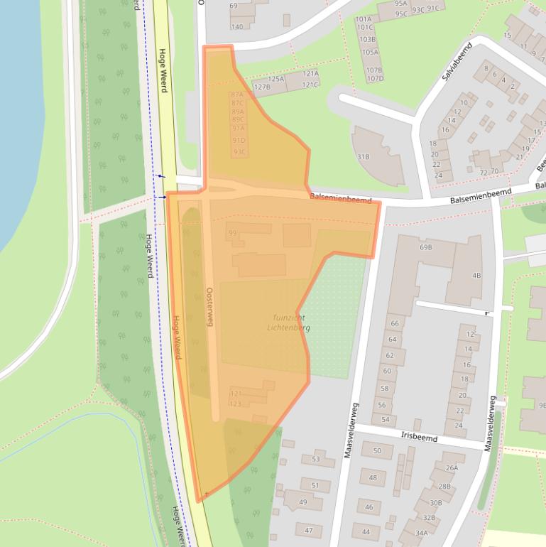 Kaart van postcodegebied 6229XX.