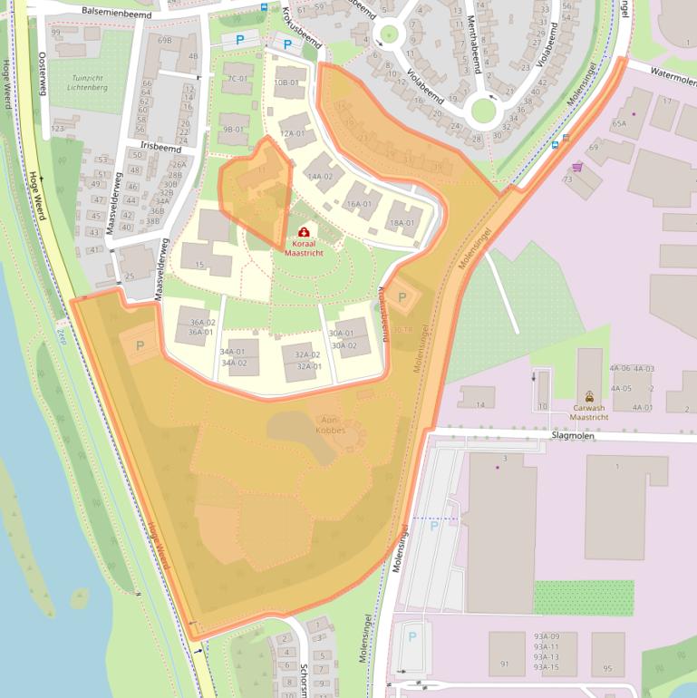 Kaart van postcodegebied 6229ZD.