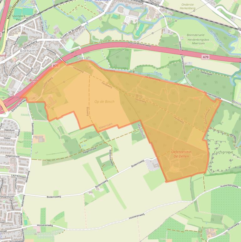 Kaart van postcodegebied 6231AA.