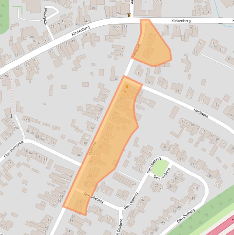 Kaart van postcodegebied 6231AB.