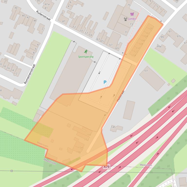 Kaart van postcodegebied 6231AG.