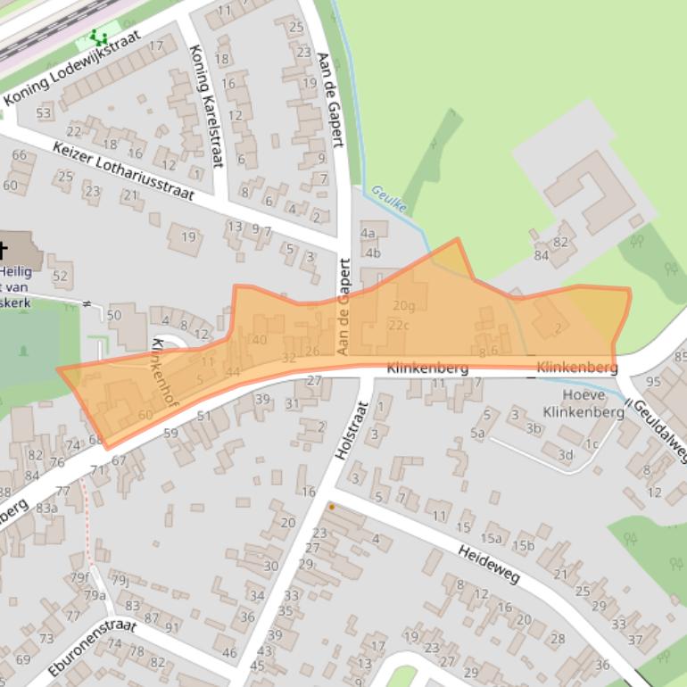 Kaart van postcodegebied 6231BD.