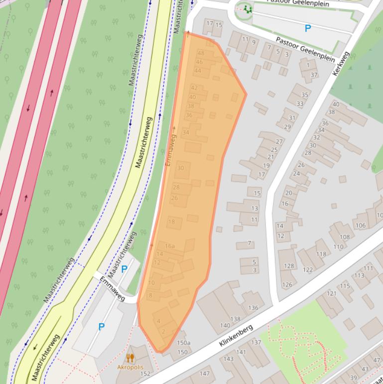 Kaart van postcodegebied 6231BM.