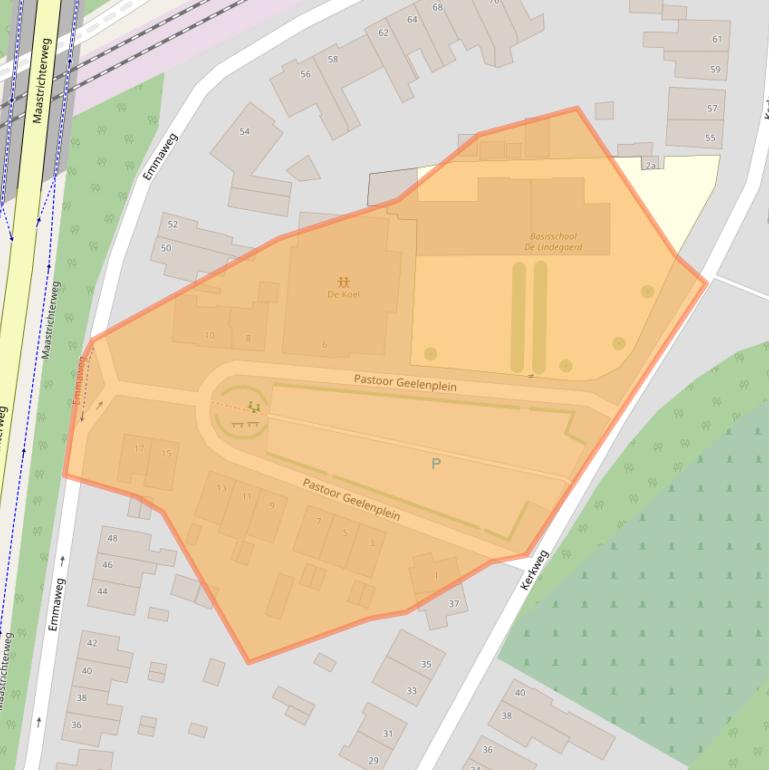 Kaart van postcodegebied 6231BP.