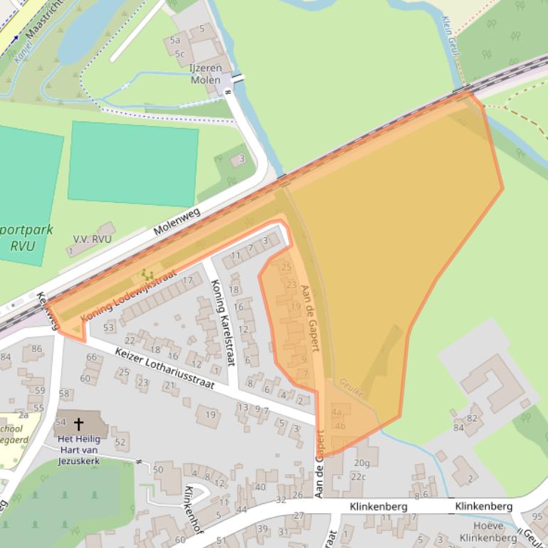 Kaart van postcodegebied 6231BX.