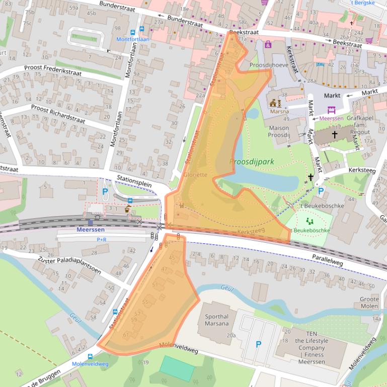 Kaart van postcodegebied 6231CK.