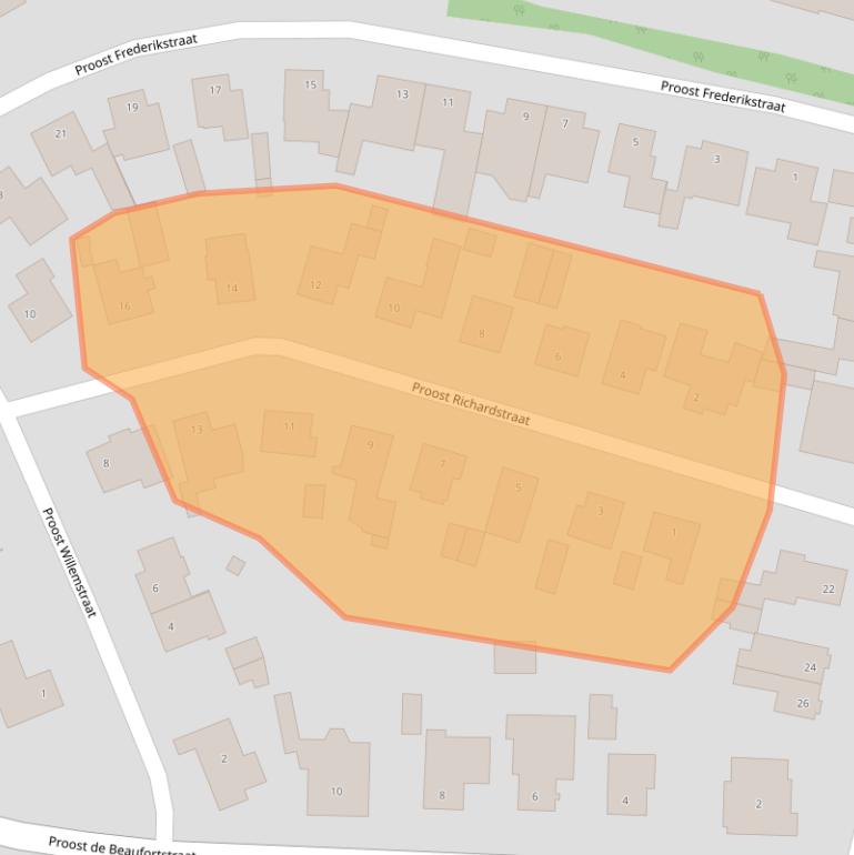 Kaart van postcodegebied 6231CS.