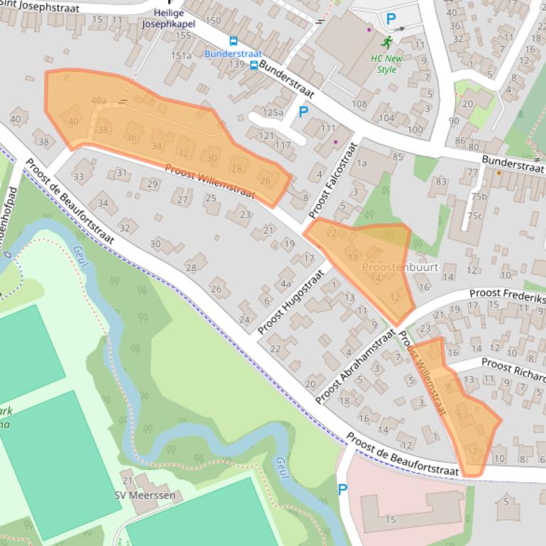 Kaart van postcodegebied 6231CW.