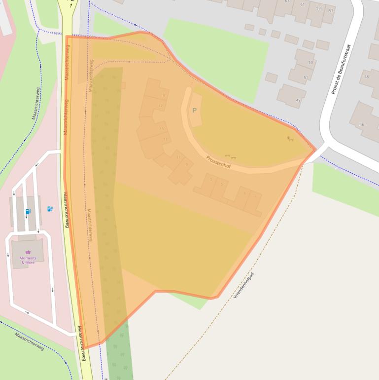 Kaart van postcodegebied 6231DA.