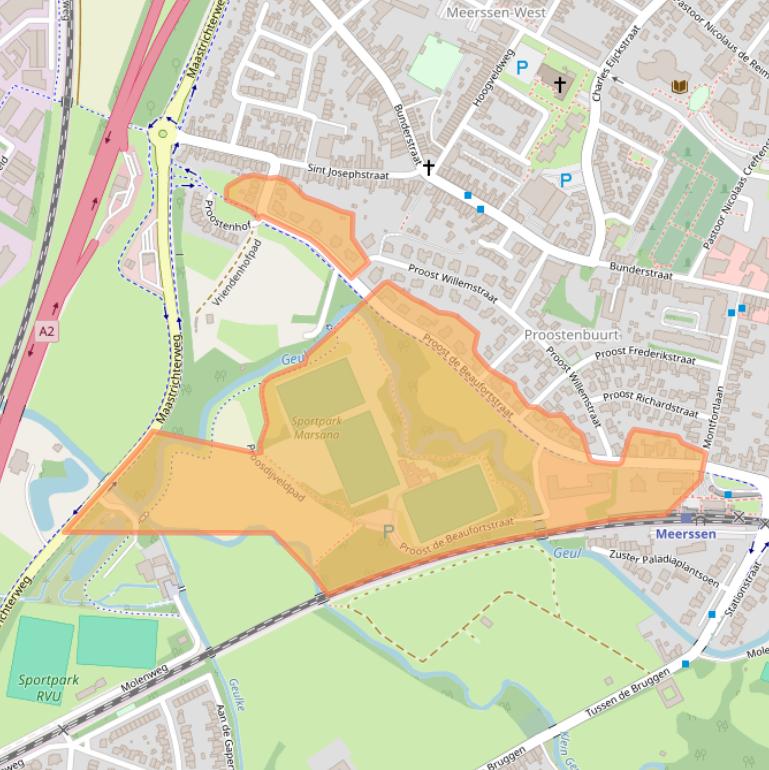 Kaart van postcodegebied 6231EB.