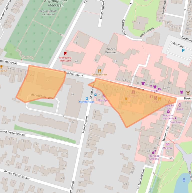 Kaart van postcodegebied 6231EH.