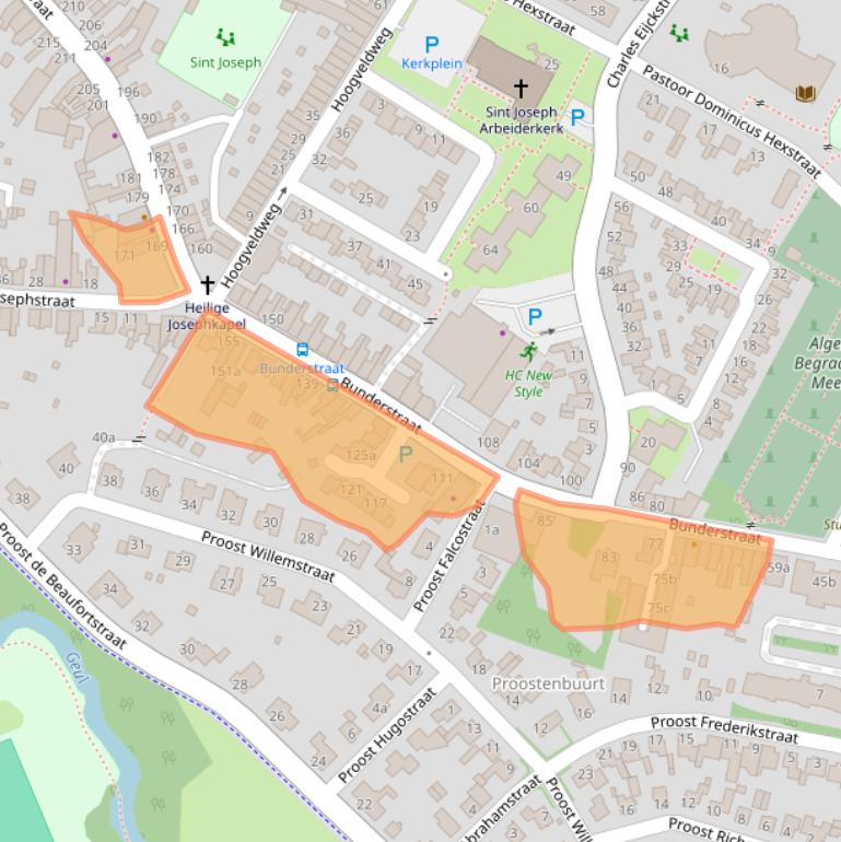 Kaart van postcodegebied 6231EJ.