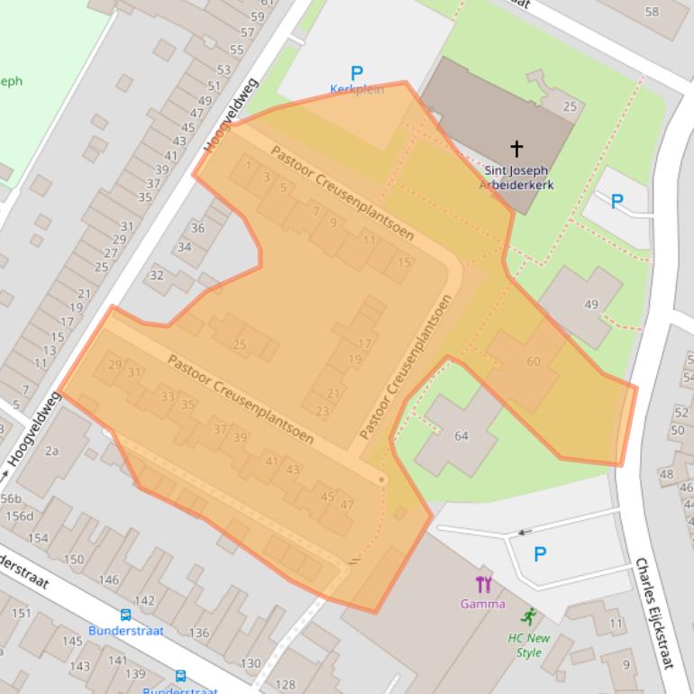 Kaart van postcodegebied 6231EV.