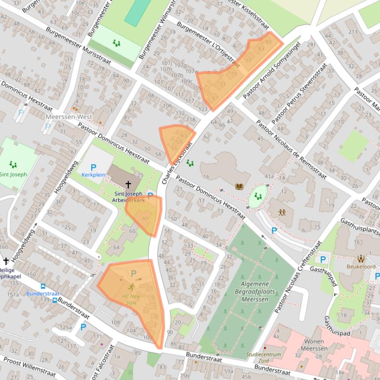 Kaart van postcodegebied 6231GX.