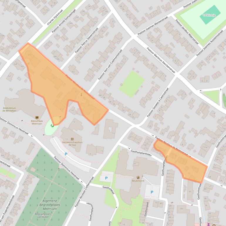 Kaart van postcodegebied 6231HJ.