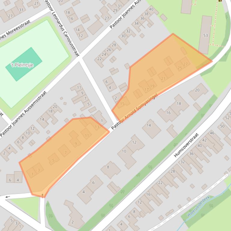 Kaart van postcodegebied 6231HL.