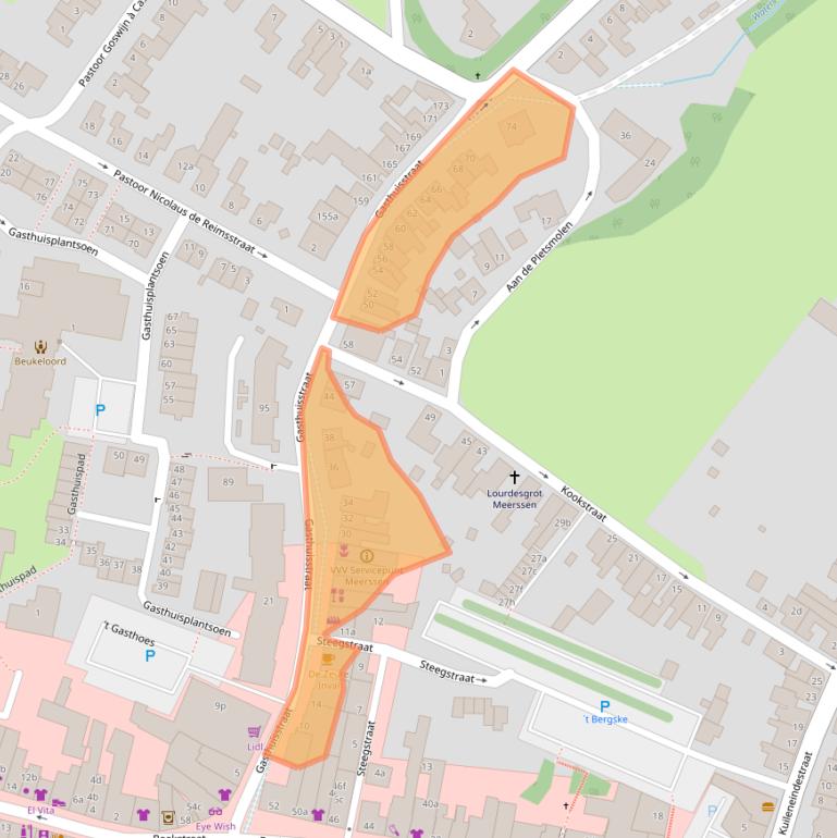 Kaart van postcodegebied 6231JW.