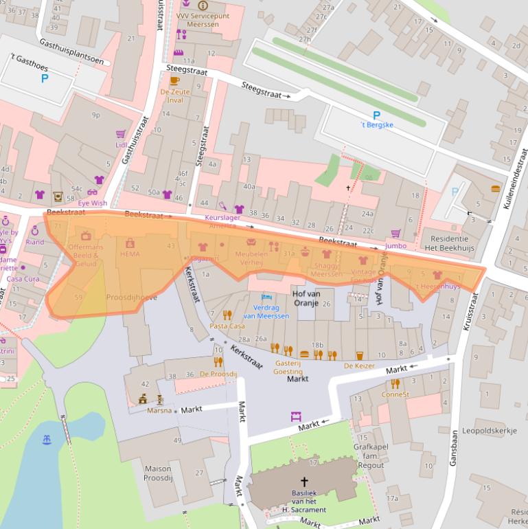 Kaart van postcodegebied 6231LE.