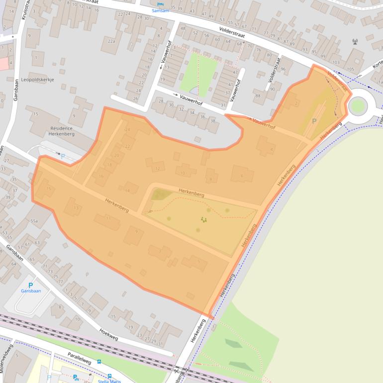 Kaart van postcodegebied 6231LK.