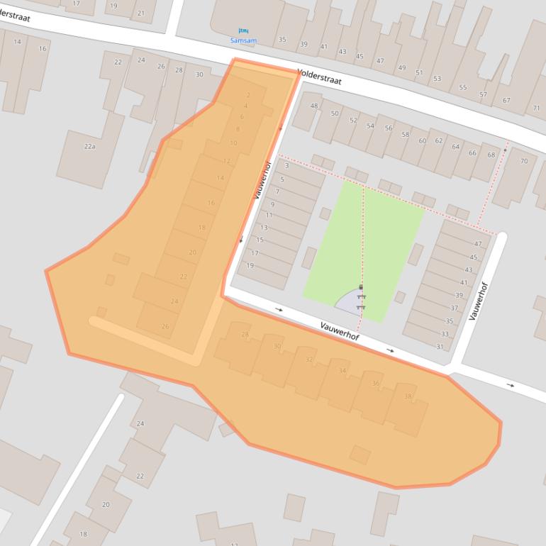 Kaart van postcodegebied 6231LX.