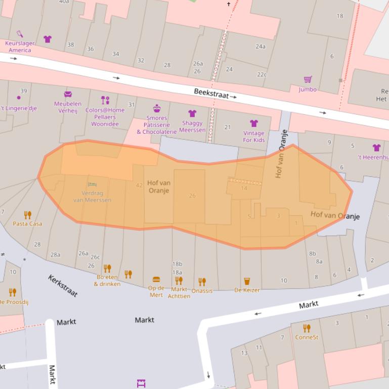 Kaart van postcodegebied 6231LZ.
