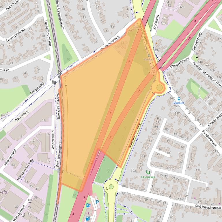 Kaart van postcodegebied 6231RJ.