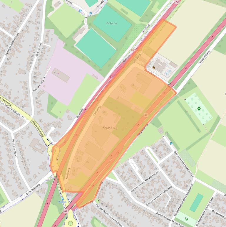 Kaart van postcodegebied 6231RK.