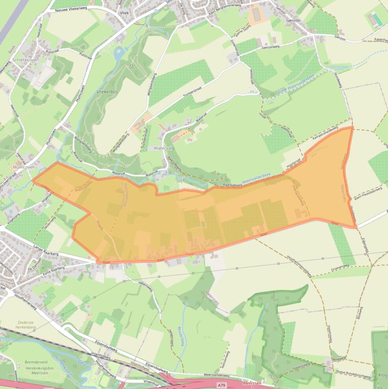 Kaart van postcodegebied 6231RP.