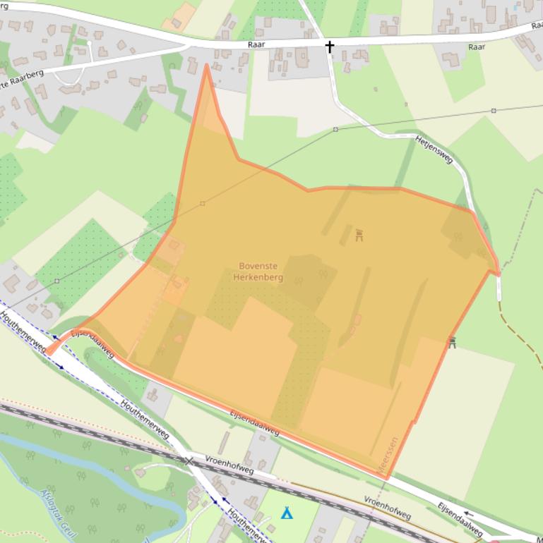 Kaart van postcodegebied 6231RS.